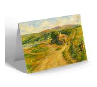 NOTELET - South Beach & Purple Mountain, Red Wharf Bay - Vintage Art Style