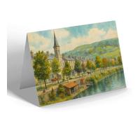 NOTELET - South Parade, Matlock Bath - Vintage Art Style