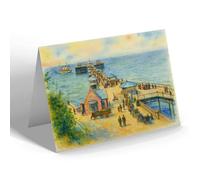 NOTELET - SS Marguerite Approaching Pier Llandudno b - Vintage Art Style