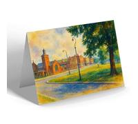 NOTELET - St Alban's Church & Mound Coldharbour Eltham - Vintage Art Style
