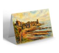 NOTELET - St Andrews Castle (a) - Vintage Art Style