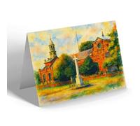 NOTELET - St Anne's Church, Kew - Vintage Art Style