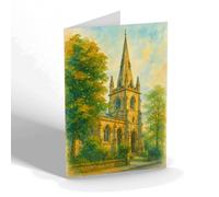 NOTELET - St Anne's Church, Sale - Vintage Art Style