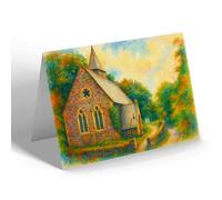 NOTELET - St Ann's Church, Bucks Mills - Vintage Art Style