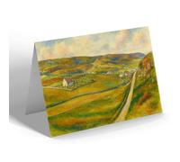 NOTELET - St Columba's Church & Clachan, Bettyhill - Vintage Art Style