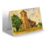 NOTELET - St Cuthbert's Church, Donington - Vintage Art Style