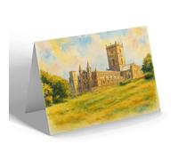 NOTELET - St David's Cathedral, Pembrokeshire - Vintage Art Style