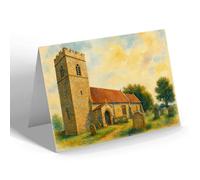 NOTELET - St Edmund's Church, Swanton Novers - Vintage Art Style