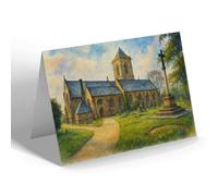 NOTELET - St Helen's Church (North View), Tarporley - Vintage Art Style