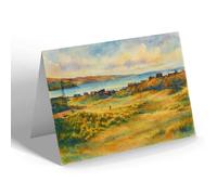 NOTELET - St Ives Bay from Towans, Hayle (a) - Vintage Art Style