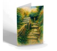 NOTELET - St Keynes Well, Liskeard - Vintage Art Style