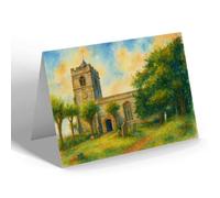 NOTELET - St Laurence's Church, Meriden - Vintage Art Style