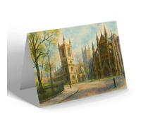 NOTELET - St Margaret's Church & Westminster Abbey - Vintage Art Style