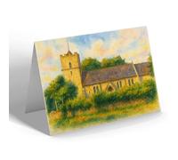 NOTELET - St Martin's Church, East Horsley (a) - Vintage Art Style