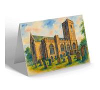 NOTELET - St Mary & St Gabriel, Stoke Gabriel - Vintage Art Style