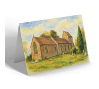 NOTELET - St Mary's Church, Ardley - Vintage Art Style