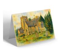 NOTELET - St Mary's Church, East Barkwith - Vintage Art Style