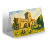 NOTELET - St Mary's Church, Kirtlington - Vintage Art Style