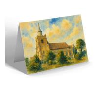 NOTELET - St Mary's Church, Maldon - Vintage Art Style