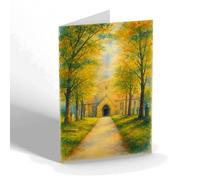 NOTELET - St Mary's Church, Sutton-in-Ashfield - Vintage Art Style