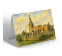 NOTELET - St Mary's Church, Wansford - Vintage Art Style