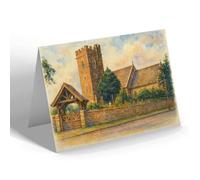 NOTELET - St Mary's Church, Whitchurch - Vintage Art Style