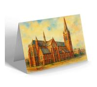 NOTELET - St Matthew's Church, Northampton - Vintage Art Style