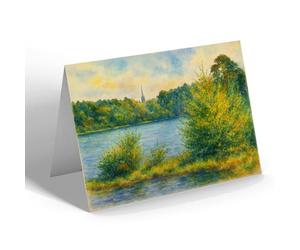 NOTELET - St Michael's Church from R.M.A.S. Grounds - Vintage Art Style