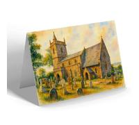 NOTELET - St Paul's Church, Kewstoke (a) - Vintage Art Style