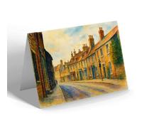 NOTELET - St Paul's Street, Stamford - Vintage Art Style