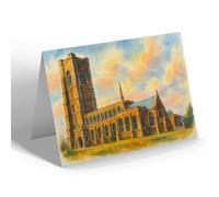 NOTELET - St Peter & St Paul's Church, Lavenham - Vintage Art Style