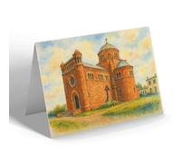 NOTELET - St Peters Catholic Church, South, Ludlow - Vintage Art Style