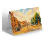 NOTELET - St Peter's Hill, Grantham - Vintage Art Style