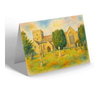 NOTELET - St Petroc's Church, South Brent - Vintage Art Style