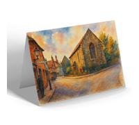 NOTELET - St Thomas a Beckets Chapel Library Wymondham - Vintage Art Style