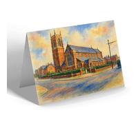 NOTELET - St Thomas' Church, St Annes-on-the-Sea - Vintage Art Style