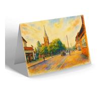 NOTELET - Stafford Road, Wallington - Vintage Art Style