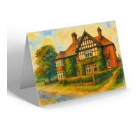 NOTELET - Stokesay Castle Hotel, Craven Arms (a) - Vintage Art Style