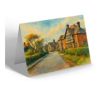 NOTELET - Stokesay Castle Hotel, Craven Arms (b) - Vintage Art Style