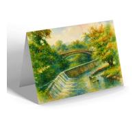 NOTELET - Stokesey Bridge, Craven Arms - Vintage Art Style