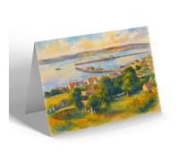 NOTELET - Stranraer Harbour from Sheuchan Tower - Vintage Art Style