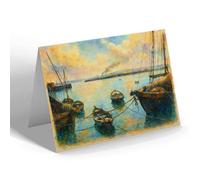 NOTELET - Stranraer Harbour - Vintage Art Style