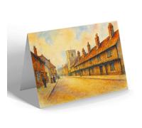 NOTELET - Stratford-on- Avon. The Grammar School - Vintage Art Style