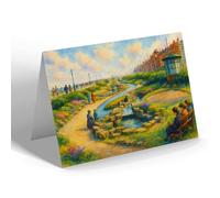 NOTELET - Sunken Gardens, North Promenade, Blackpool - Vintage Art Style