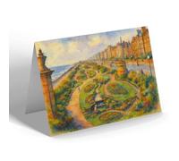 NOTELET - Sunken Gardens, North Shore, Blackpool - Vintage Art Style