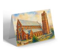 NOTELET - Swansea. St Mary's Church (a) - Vintage Art Style
