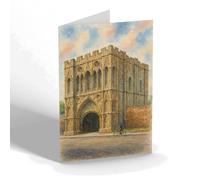 NOTELET - The Abbey Gate, Bury St Edmunds (a) - Vintage Art Style