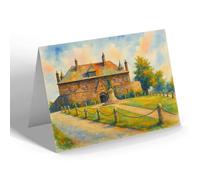 NOTELET - The Barracks Entrance, Bodmin - Vintage Art Style