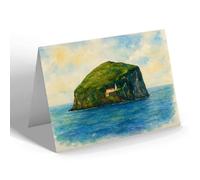 NOTELET - The Bass Rock, North Berwick - Vintage Art Style