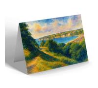 NOTELET - The Bay from Golf Links, Seaton - Vintage Art Style
